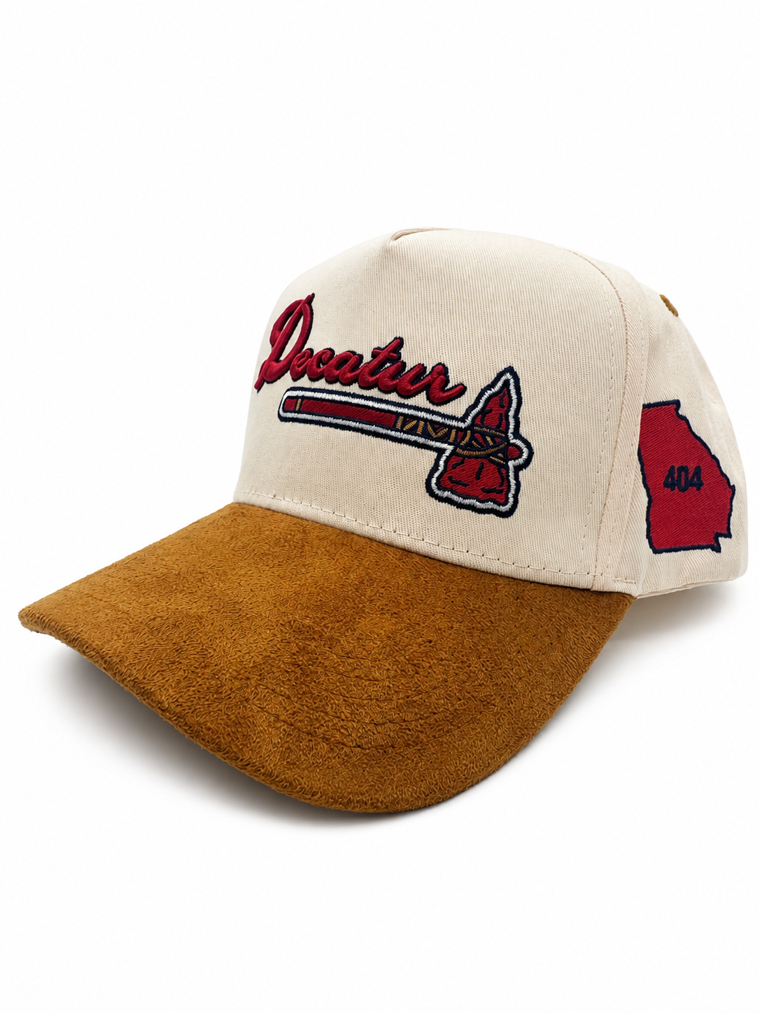 Decatur Two-Tone Tomahawk Suede SnapBack